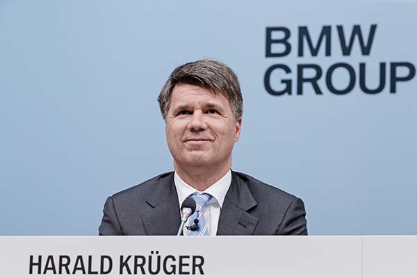 Harald Krueger, chairman of the board of management of BMW AG. (Photo provided to chinadaily.com.cn)