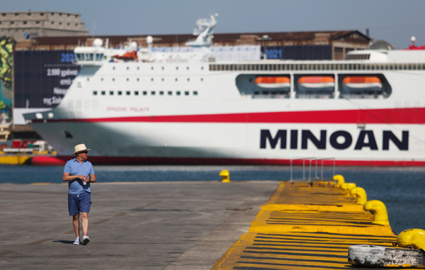 Piraeus port in Athens, Greece, in which COSCO Group holds a majority stake, plays an important role in the Belt and Road Initiative. (Photo provided to China Daily)