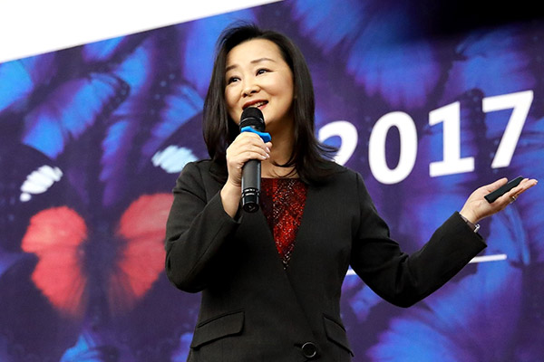 Elaine Chang, president of Amazon China, says she takes a lot of pride in hiring people smarter than me in specific areas. (Photo provided to China Daily)