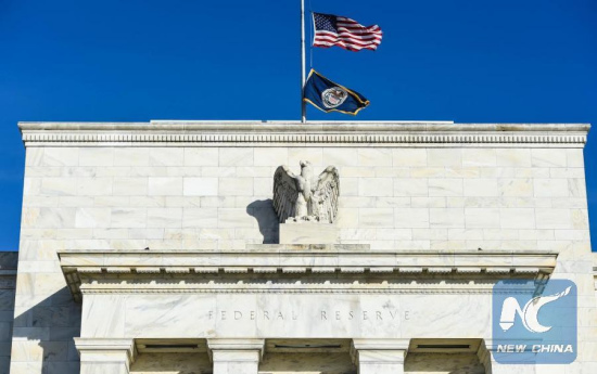 File photo: The U.S. Federal Reserve Building stands in Washington, D. C., capital of the United States, Dec 14, 2016.(Xinhua/Bao Dandan)