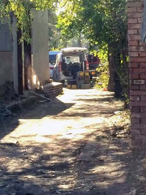 The van used by dealers to ship captured cats (Photo provided by Tianjin Stray Pet Conservation Center)