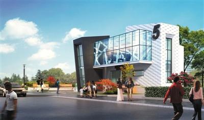 An architectural rendering of a public restroom to be built in Beijing. (Photo/Beijing News)