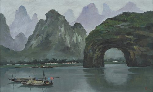 Wu Guanzhong's Guilin Scenery.