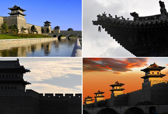 The towers of the east part of Datong Ancient City Wall, August 10, 2012, Datong city. [Photo/Xinhua] 