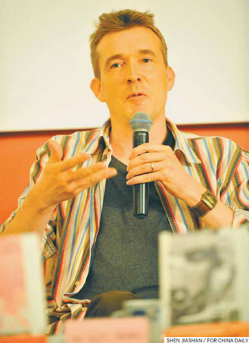 David Mitchell explains his modus operandi at a forum in Shanghai on building a 'House of Fiction'.