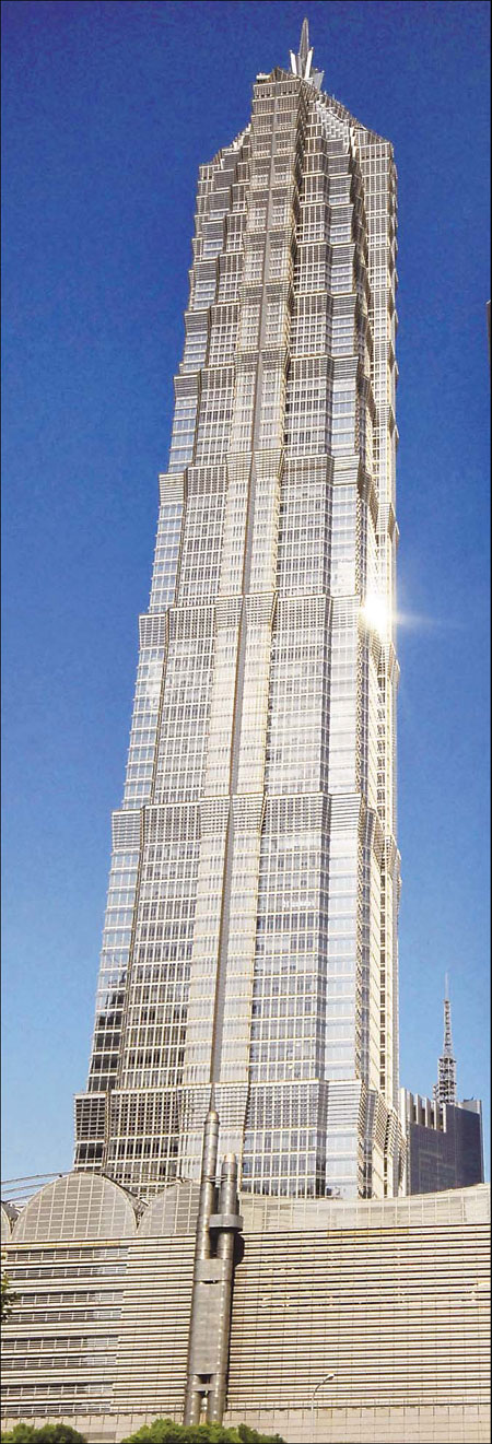 The high-rise Jin Mao Tower in Shanghai draws inspiration from Suzhou architecture. Provided to China Daily