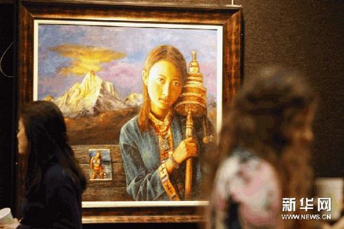 Sydney is currently hosting an exhibition of paintings and photos showcasing Tibetan culture and the beauty of the natural scenery there.(Source: Xinhua)