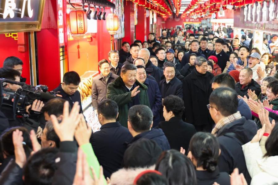 Xi inspects northeast China city ahead of Spring Festival