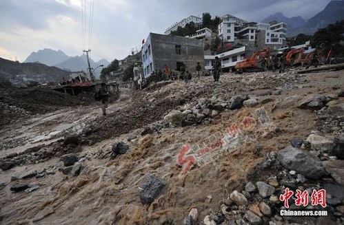 A deadly mudslide in Zhouqu last August left more than 1,000 dead and about 2,500 injured.