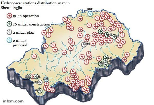 A string of 90 small hydropower stations have overtaken Shennongjia drained most of the water away, leaving  the nearby villages high and dry.