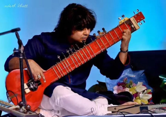 Indian sitar artist Niladri Kumar. Photo/CGTN 