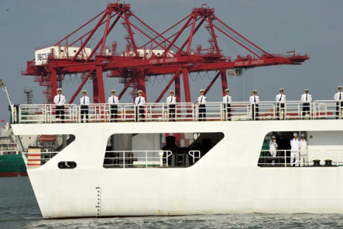 The maritime safety administrations of three provinces and one autonomous region - Guangxi, Guangdong, Fujian and Hainan - launch their first joint patrol in the South China Sea on Wednesday. Haixun 31, one of China's largest patrol ships, is part of the 