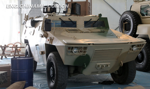 The 4x4 wheeled armored vehicle (chinamil.com.cn/Qiao Tianfu)