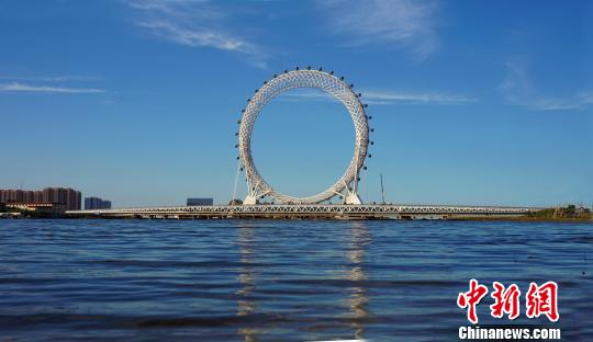 The Bohai Eye is the world's biggest shaftless Ferris wheel. (Photo: China News Service/Yuan Yankui)