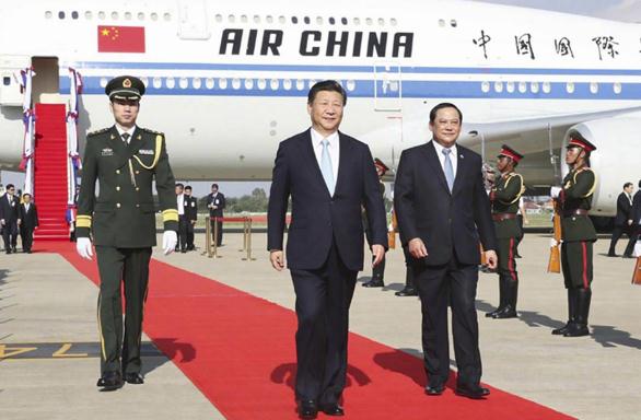 Image result for picture of president Xi in Vientiane laos