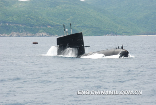 A submarine of a submarine flotilla of the South China Sea Fleet under the Navy of the Chinese Peoples Liberation Army (PLA) is cruising in the South China Sea on a sunny day in mid-January 2013. The depth sensor finally read 200 meters. Luo Zuyun, captain of the submarine, said that in this depth we could eliminate the threat from satellite-sounding and the natural noises of the sea with a positive sound velocity gradient could drown out those of the submarine, therefore, the submarine could remain undiscovered in the sea.