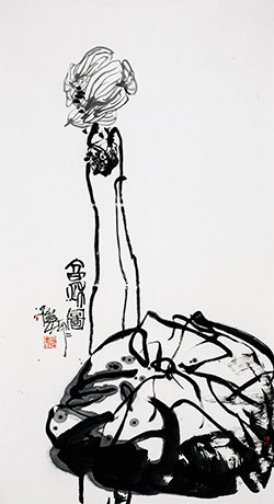 An ink painting by Pan Gongkai.[Photo/99ys.com]