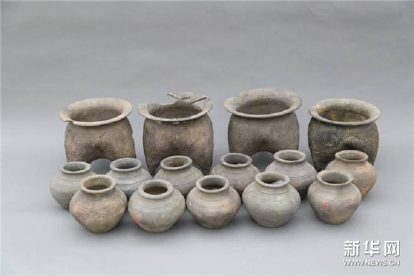 Pottery unearthed from Xi's tomb. [Photo/Xinhua]