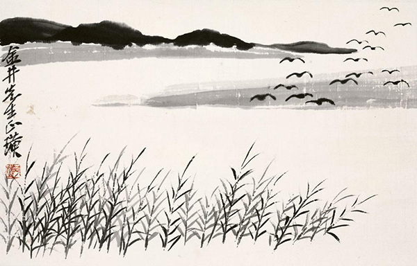 Geese flying back by Qi Baishi (Photo/artron.net)