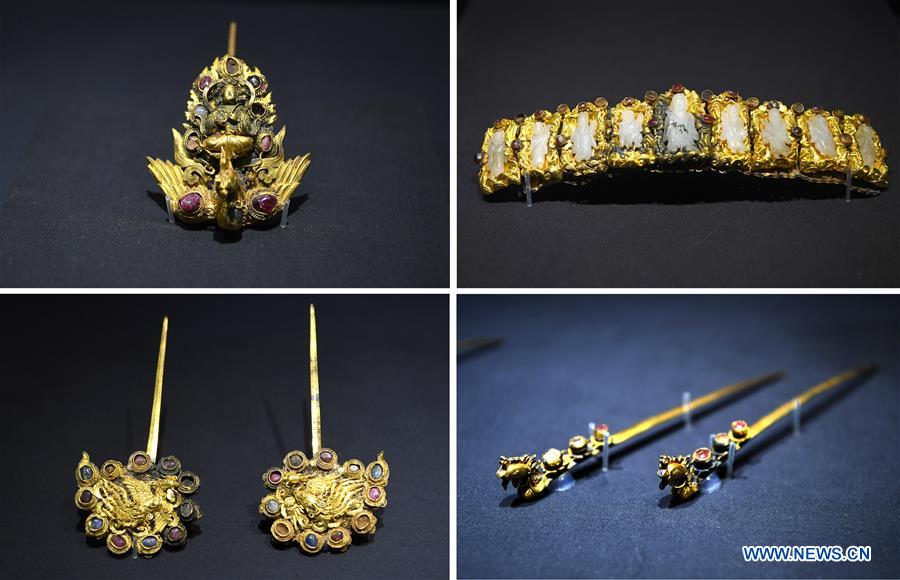 Jewelry of Ming Dynasty on exhibition in Jiangxi