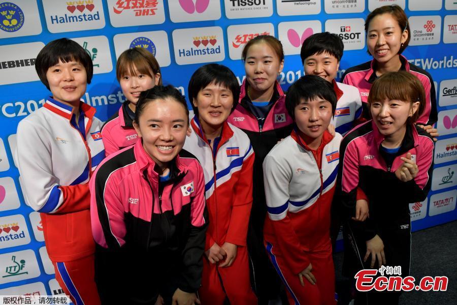 Table Tennis: Koreas form unified team at world championships