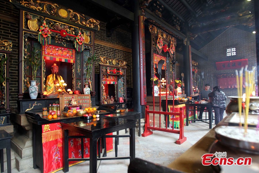 
Photo taken on February 18 shows the Tam Kung Temple in Shau Kei Wan of Hong Kong. [Photo: CNS / Sha Shaokui]