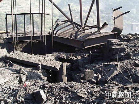 A coal-mining-related accident in Shanxi Province.  