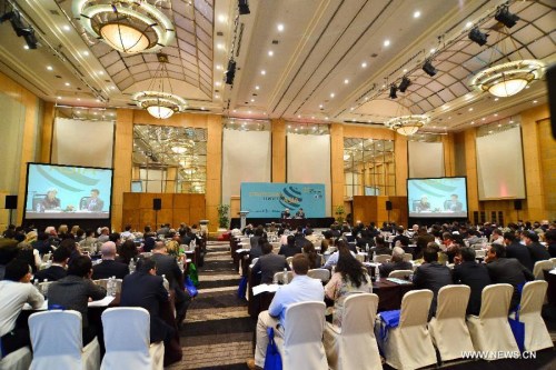 Participants attend the 27th Asia-Pacific Roundtable meeting at Kuala Lumpur, Malaysia, on June 4, 2013. The three-day Asia-Pacific Roundtable, with the theme  Strategizing Change in Asia, will see senior officials, diplomats, policy-makers and academics from all over the region discuss a wide range of issues. (Xinhua/Chong Voon Chung)  